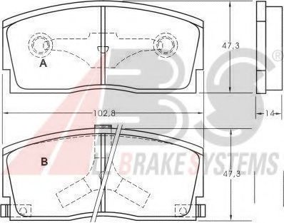 36658 OE ABS Brake System Brake Pad Set, disc brake