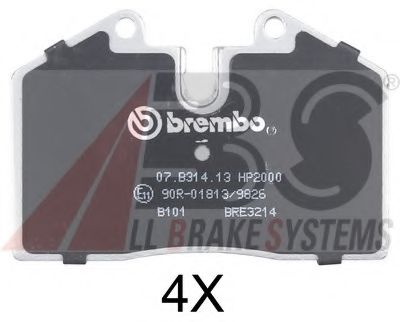 36662S ABS Brake Pad Set, disc brake