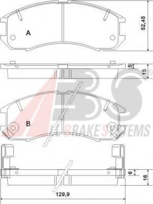 36666 ABS Wheel Suspension Mounting, axle beam