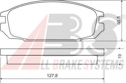 36693 ABS Brake Pad Set, disc brake