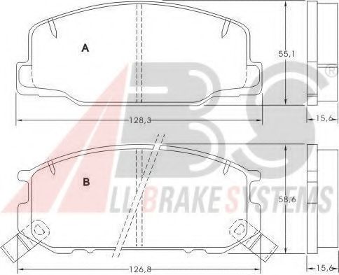 36733 ABS Brake Pad Set, disc brake