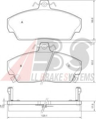 36746 OE ABS Brake Pad Set, disc brake