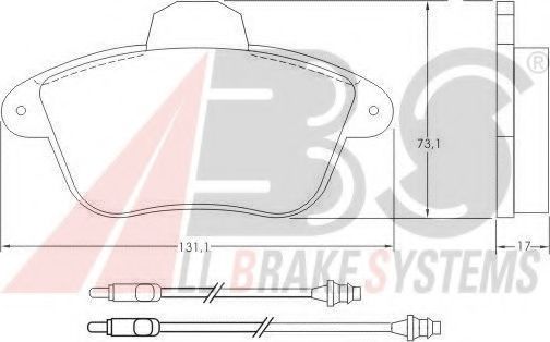 36765 OE ABS Brake Pad Set, disc brake