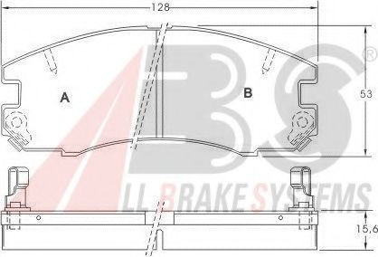 36767 ABS Brake Pad Set, disc brake