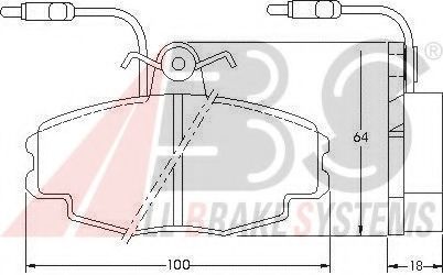 36770 ABS Brake System Brake Pad Set, disc brake