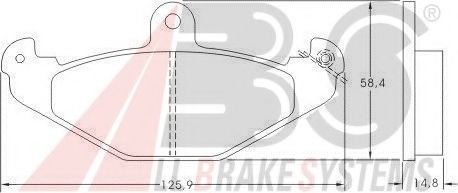 36788 ABS Brake Pad Set, disc brake