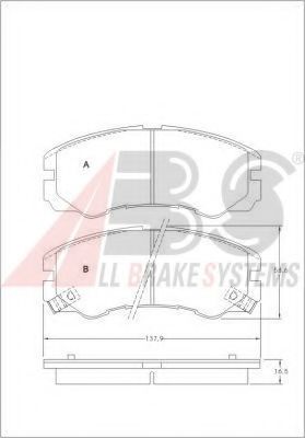 36793 ABS Brake Pad Set, disc brake