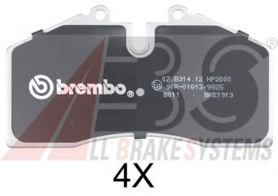 36815S ABS Brake Pad Set, disc brake