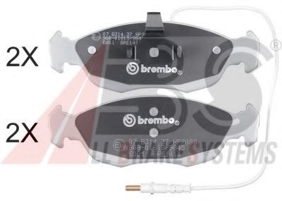 36850S ABS Brake Pad Set, disc brake