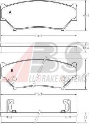 36852 ABS Mounting, axle beam