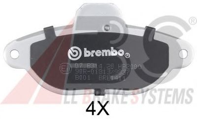 36854S ABS Brake System Brake Pad Set, disc brake