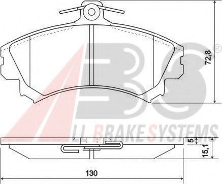 36919 OE ABS Brake Pad Set, disc brake