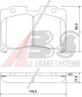 36937 ABS Brake Pad Set, disc brake