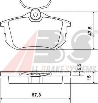 36950 OE ABS Brake Pad Set, disc brake
