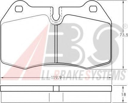 36958 ABS Brake System Brake Pad Set, disc brake