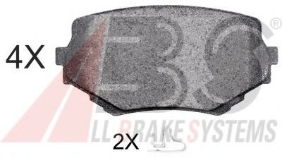 36965 OE ABS Brake Pad Set, disc brake