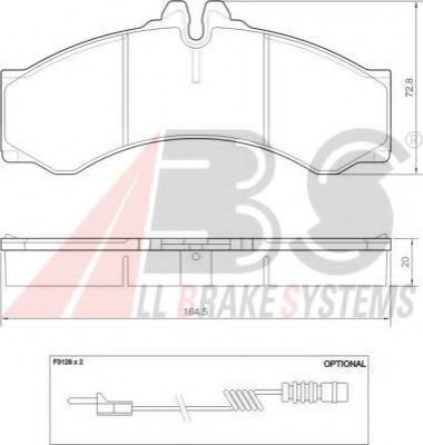 37000 OE ABS Brake System Brake Pad Set, disc brake