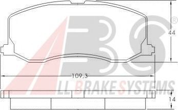 37017 ABS Brake System Brake Pad Set, disc brake