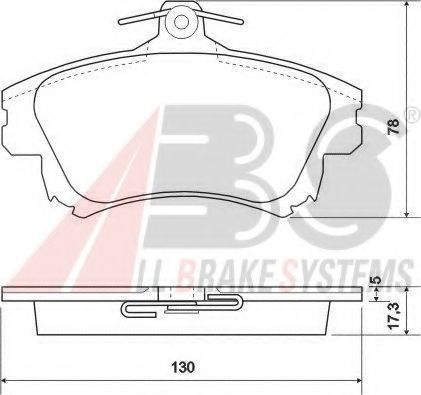 37020 OE ABS Brake Pad Set, disc brake