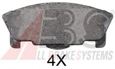 37058 OE ABS Brake System Brake Pad Set, disc brake