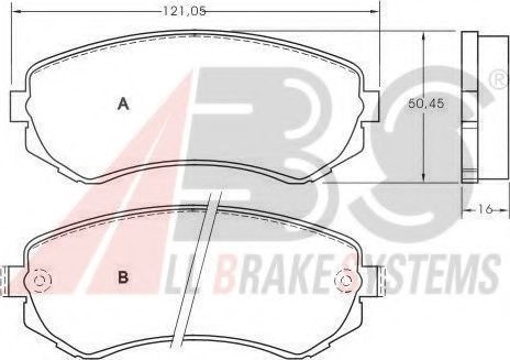37082 OE ABS Brake Pad Set, disc brake