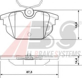 37123 OE ABS Brake Pad Set, disc brake
