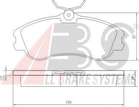 37152 ABS Brake Pad Set, disc brake