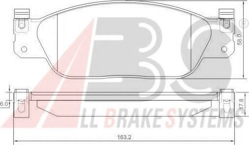 37179 OE ABS Brake Pad Set, disc brake