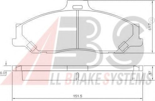 37193 ABS Brake Pad Set, disc brake