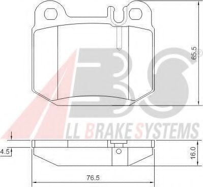 37194 ABS Brake Pad Set, disc brake