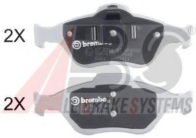 37195S ABS Brake Pad Set, disc brake