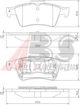 37216 ABS Трос, ступенчатая коробка передач