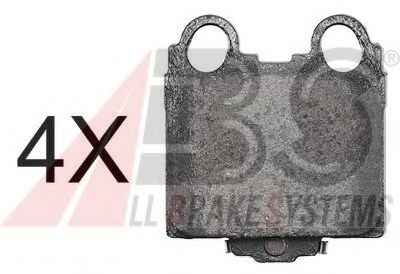 37258 OE ABS Brake Pad Set, disc brake