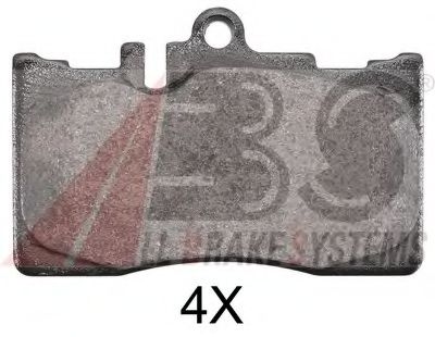 37261 OE ABS Brake Pad Set, disc brake