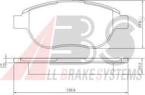 37273 OE ABS Brake System Brake Pad Set, disc brake