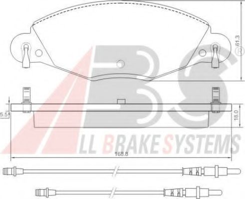 37285 OE ABS Brake System Brake Pad Set, disc brake