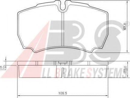37298 ABS Brake System Brake Pad Set, disc brake