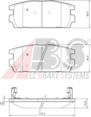 37324 ABS Brake System Brake Pad Set, disc brake