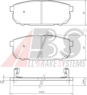37362 ABS Brake Pad Set, disc brake