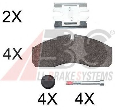 37379 OE ABS Brake Pad Set, disc brake