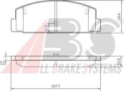 37382 OE ABS Brake Pad Set, disc brake