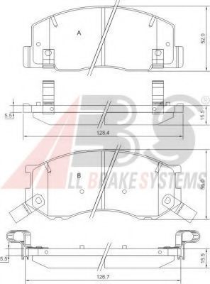 37399 OE ABS Brake System Brake Pad Set, disc brake