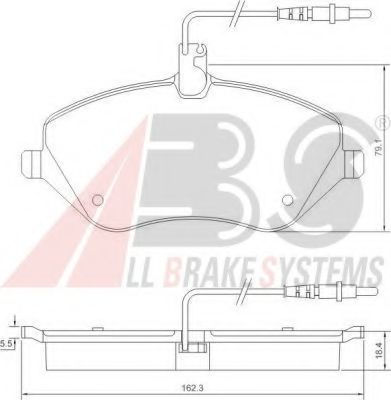 37431 OE ABS Brake Pad Set, disc brake