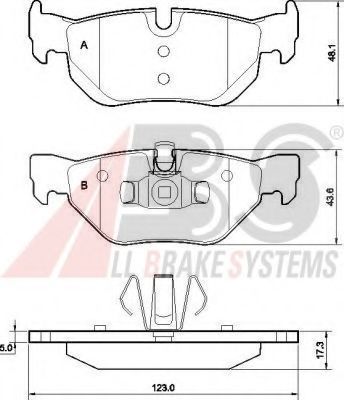 37437 ABS Brake Pad Set, disc brake