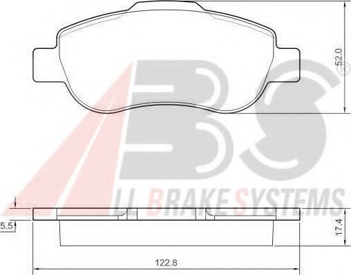 37439 ABS Brake Pad Set, disc brake