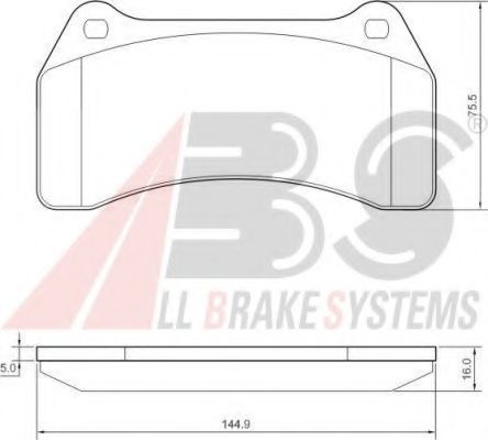 37440 OE ABS Brake Pad Set, disc brake