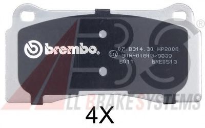 37441S ABS Brake Pad Set, disc brake