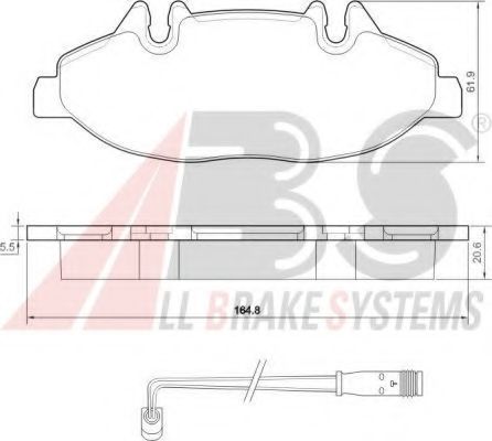 37449 ABS Brake System Brake Pad Set, disc brake