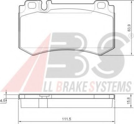 37454 OE ABS Brake Pad Set, disc brake