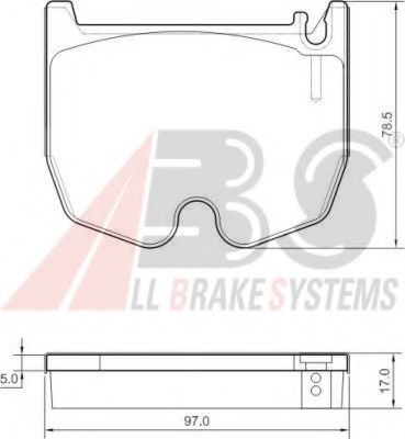 37455 OE ABS Brake Pad Set, disc brake